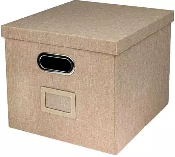 HMF 250473-27 Aufbewahrungsbox Deckel DIN A4 Hängeregister Kallax 33 x 37 28 cm