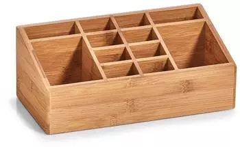 Zeller Zeller Bamboo Organizer 25,4 x 12 10 cm F&auml;cher 25385 Material: Bambus natur