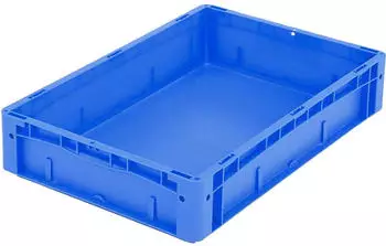 BITO Euronorm-Stapelbehälter blau Inhalt 21 l HxLxB 120x600x400mm 21l PP Wände geschlossen Boden