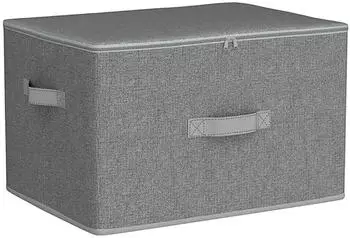 Songmics Aufbewahrungsbox-Set Rylan 40 x 30 x 25 cm Grau 3-teilig