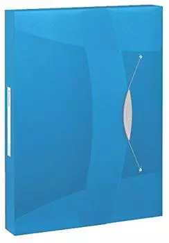 Esselte 5 x Ablagebox Vivida A4 PP bis 350 Blatt tranluzent blau