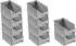 Proregal SparSet 10 x Graue Sichtlagerbox 3.0 HxBxT 12,5 x 14,5 x 23,5 cm 2,8 Liter Sichtlagerbehälter Sichtlagerkasten