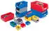 Proregal SparSet 5 x Rote Sichtlagerbox 4.1 Mit Griffstange und Abdeckung HxBxT 15 x 20 x 35 cm 7,2 Liter Sichtlagerbehälter Sichtlagerkasten