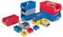 Proregal SparSet 5 x Graue Sichtlagerbox 1.0 Mit Abdeckung HxBxT 6 x 10 x 10 cm 0,4 Liter Sichtlagerbehälter Sichtlagerkasten