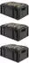 Proregal Sparset 3x Eurobox Nextgen Seat Box Camouflage HxBxT 26,5x40x60cm 44 Liter Griffe Offen Schwarz