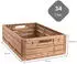 Proregal Klappbox Active Lock Holzdekor HxBxT 16,5x40x60cm Braun 33,2 Liter Kiste Faltbox Transportkiste Obstkiste Gemüsekiste
