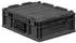 Proregal Eurobox Nextgen Portable HxBxT 13,5x30x40cm 11 Liter Schwarz Eurobehälter Transportbox Transportbehälter
