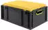 Proregal Eurobox Nextgen Seat Box Gelb HxBxT 26,5x40x60cm 44 Liter Griffe Offen Schwarz Eurobehälter Sitzbox Transportbox