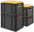 Proregal Eurobox Nextgen Seat Box Blau HxBxT 36,5x40x60cm 65 Liter Griffe Geschlossen Schwarz Eurobehälter Sitzbox Transportbox