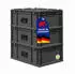 Proregal Supersparset 3x Eurobox Nextgen Portable HxBxT 23,5x40x60cm 44 Liter Schwarz Eurobehälter Transportbox Transportbehälter