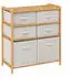 5five Tidy Box Regal Bambus, Polyester, Baumwolle 66x33x78cm (FIVE232-174905)
