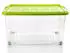 BigDean 2 Stück 60 L Aufbewahrungsbox mit Deckel Groß Limegrün Stapelbare Robuste Box