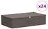 vidaXL Aufbewahrungsbox 24 pcs Grau 70 x 40 x 18 cm Vliesstoff