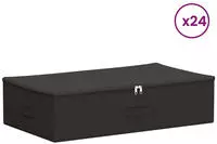 Aufbewahrungsbox 24 Pcs Anthrazit 70 X 40 X 18 Cm Vliesstoff Vidaxl