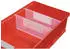 Lakape LA-KA-PE Trennwand PP transparent für Regalkasten B. 93 mm