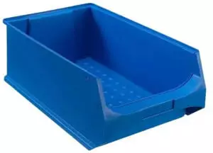 Proregal Blaue Sichtlagerbox 5.0 HxBxT 20 x 30 50 cm 21,8 Liter Sichtlagerbeh&auml;lter Sichtlagerkasten Sichtlagerkastensortiment Sortierbeh&auml;lter