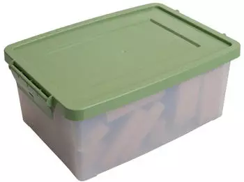 Betzold Aufbewahrungsbox, 16 x 39,5 x 27,5 cm, wei&szlig;-transparent, Naturfarben, Farbe: blassgr&uuml;n, Setgr&ouml;&szlig;e: 5 St&uuml;ck