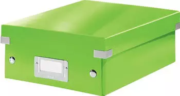 Leitz Organisationsbox Click & Store Wow Klein Graukarton gr&uuml;n