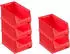 Proregal SparSet 5 x Rote Sichtlagerbox 3.0 HxBxT 12,5 x 14,5 x 23,5 cm 2,8 Liter Sichtlagerbehälter Sichtlagerkasten