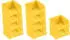 Proregal SparSet 10x Gelbe Sichtlagerbox 1,0 HxBxT 6 x 10 x 10 cm 0,4 Liter Sichtlagerbehälter