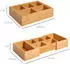 HomCom Aufbewahrungsbox Organizer Ausziehbar Bambus Natur 24,6 x 17,6 x 7 cm