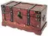 HMF 6400-140 Schatztruhe Holz Schloss 40 x 19 x 22 cm Frankreich