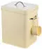 Relaxdays Waschmittelbox Metall 6 Liter Beige