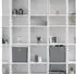 Relaxdays Graue Aufbewahrungsbox im 4er Set Silber rau