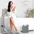 Relaxdays Graue Aufbewahrungsbox im 4er Set Silber rau