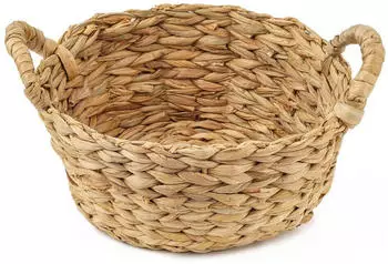 Echtwerk Aufbewahrungskorb 30x24x16 cm (LxBxH); hellbraun; rund
