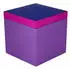 Gift Company Aufbewahrungsbox MDF Neo S 13x13x13cm dreifarbig - dunkelblau/neon lila/lila