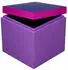 Gift Company Aufbewahrungsbox MDF Neo S 13x13x13cm dreifarbig - dunkelblau/neon lila/lila