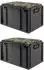 Proregal Sparset 2x Eurobox Nextgen Seat Box Camouflage HxBxT 36,5x40x60cm 65 Liter Griffe Geschlossen Schwarz