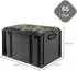 Proregal Sparset 2x Eurobox Nextgen Seat Box Camouflage HxBxT 36,5x40x60cm 65 Liter Griffe Geschlossen Schwarz