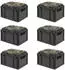 Proregal Sparset 6x Eurobox Nextgen Seat Box Camouflage HxBxT 26,5x30x40cm 20 Liter Griffe Offen Schwarz