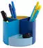 Exacompta Stiftebox BEE BLUE The Quarter modulare Kreisform 3 gleich hohe & 1 niedriges Viertel stapelbar Kunststoff mehrfarbig