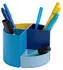 Exacompta Stiftebox BEE BLUE The Quarter modulare Kreisform 3 gleich hohe & 1 niedriges Viertel stapelbar Kunststoff mehrfarbig
