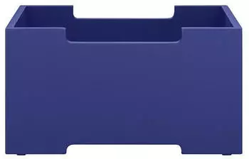 Blomus Kasane Aufbewahrungsbox stapelbar mit grafischer Linie Mazarine Blau S