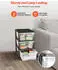 VEVOR Schubladenwagen mit 3 Schubladen (17L), transparent, rollbar