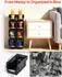 VEVOR Stapelboxen / Sichtlagerboxen 276x140x130mm, Schwarz, 8er-Pack (V3-Black-8)
