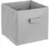 ADOB Faltbox 3er-Set Stoff grau 31x31x31cm (90050)
