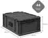 Proregal Supersparset 6x Eurobox Nextgen Portable HxBxT 23,5x40x60cm 44 Liter Schwarz Eurobehälter Transportbox Transportbehälter