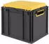 Proregal Eurobox Nextgen Seat Box Gelb HxBxT 36,5x30x40cm 30 Liter Griffe Offen Schwarz Eurobehälter Sitzbox Transportbox