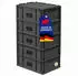 Proregal Supersparset 5x Eurobox Nextgen Portable HxBxT 23,5x40x60cm 44 Liter Schwarz Eurobehälter Transportbox Transportbehälter