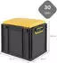 Proregal Eurobox Nextgen Seat Box Gelb HxBxT 36,5x30x40cm 30 Liter Griffe Geschlossen Schwarz Eurobehälter Sitzbox Transportbox