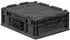 Proregal Supersparset 10x Eurobox Nextgen Portable HxBxT 13,5x30x40cm 11 Liter Schwarz Eurobehälter Transportbox Transportbehälter