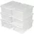 TecTake 24Er Set Schuhbox Mit Deckel Transparent 33 x 23 x 12 cm Transparent