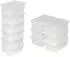 TecTake 24Er Set Schuhbox Mit Deckel Transparent 33 x 23 x 12 cm Transparent
