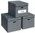 Otto Office Aufbewahrungsbox »Large 6142« 3 Stück 46 L grau 35.5x30.5x51 cm