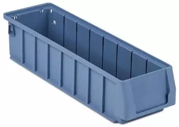 Proregal SparSet 10 x Regalkasten 400 SN Mit Etikett und Schutzhaube HxBxT 9 x 11,7 x 40 cm 2,7 Liter Sichtlagerkasten Sortimentskasten